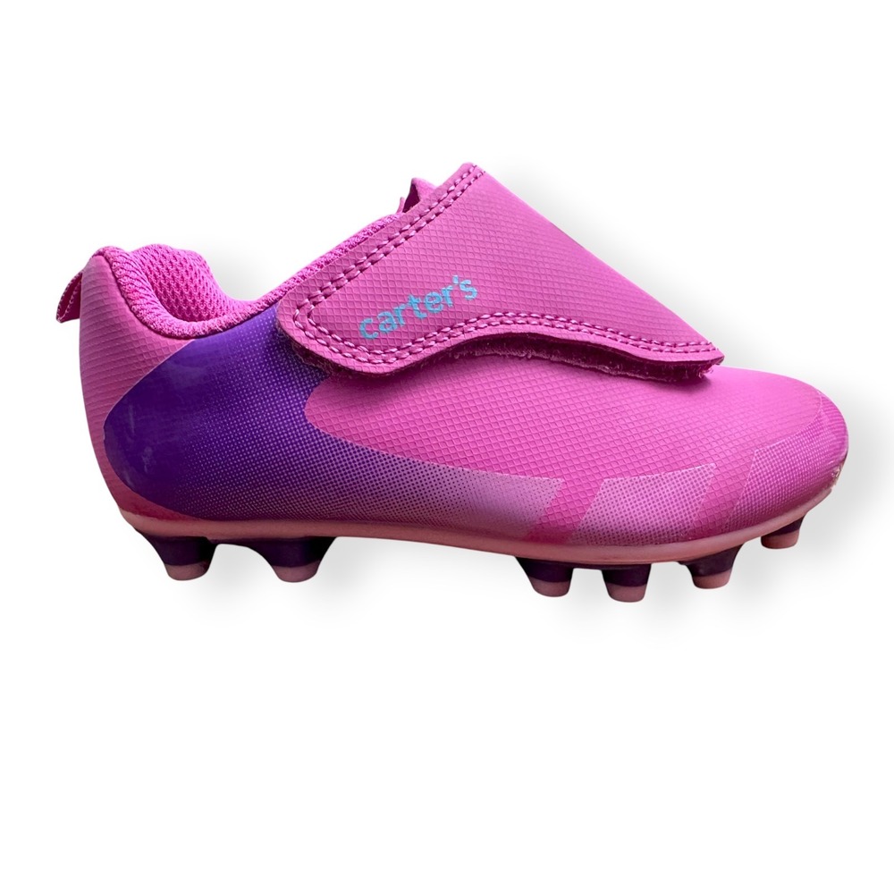 Carters Pink Purple Soccer Cleats Toddler Girls Size 10M Sport Shoes